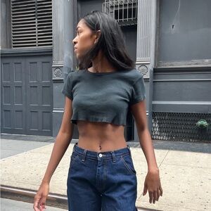 Brandy Melville black hailie top